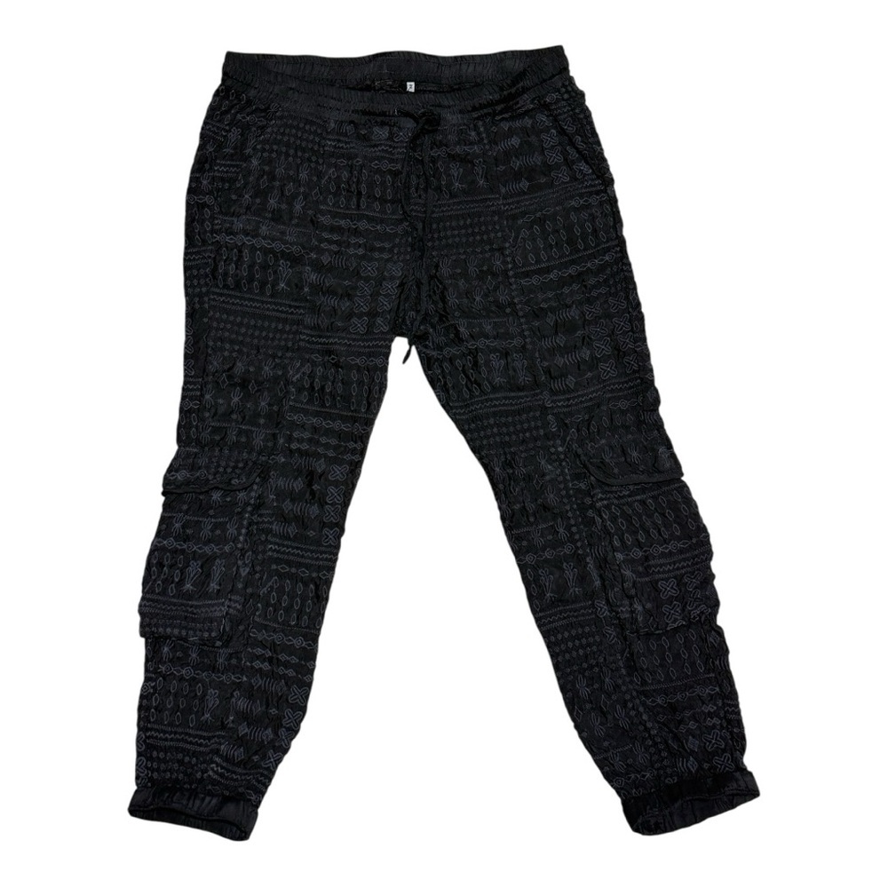 Johnny Was Sara Supra Cargo Joggers In Black Size M